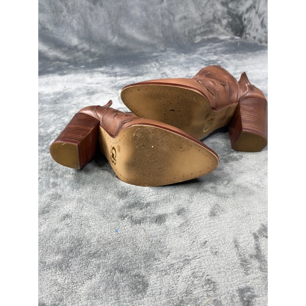 Gianni Bini Womens Ankle Boots Womens 7.5M Ombre Cutout Western Chunky Heel - Picture 6 of 8